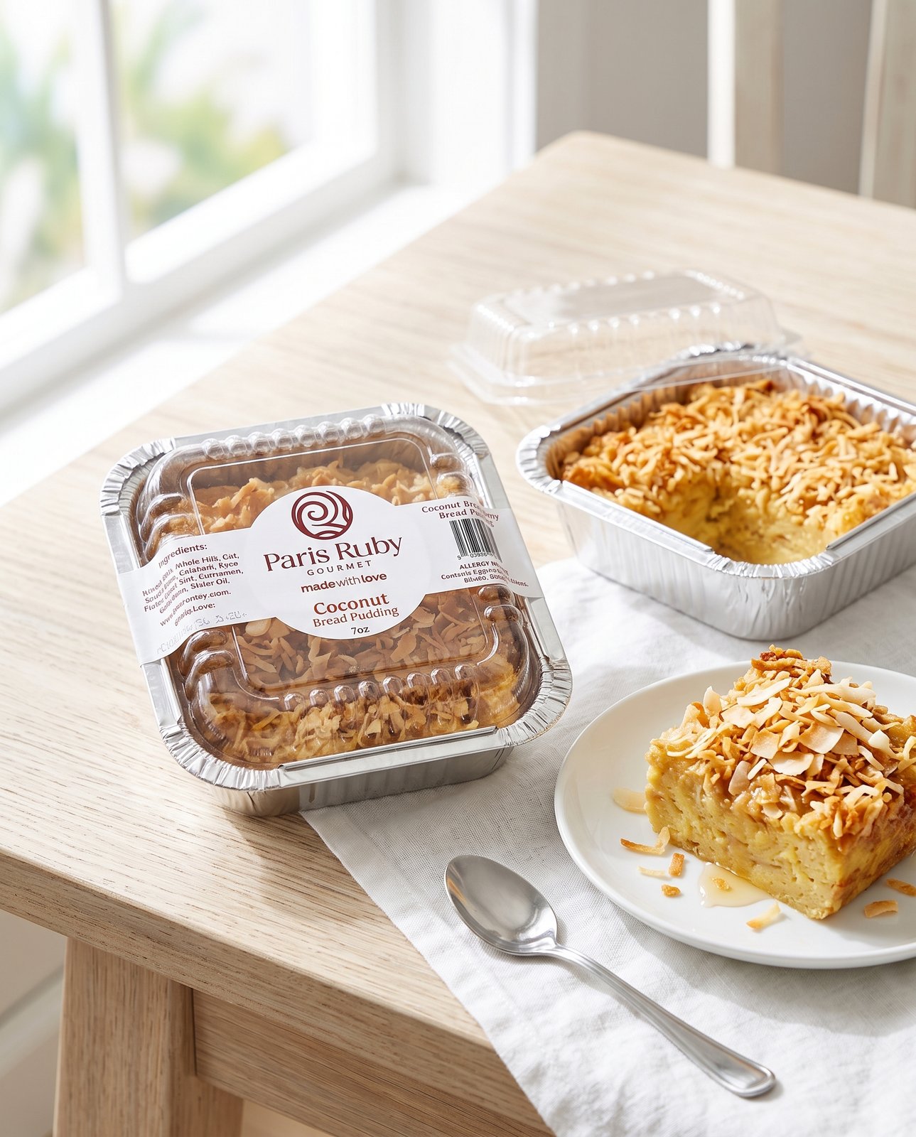 Paris Ruby Bread Pudding in packaging